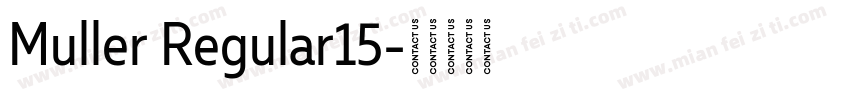 Muller Regular15字体转换